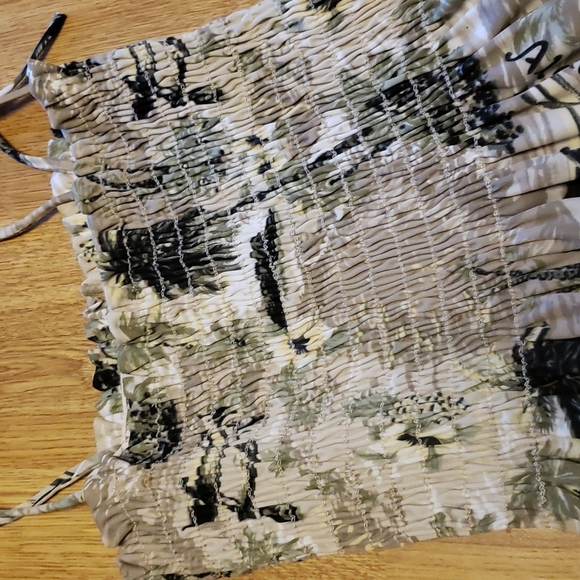 Laurel aloha tropical print smocked sundress sz small - Picture 3 of 3